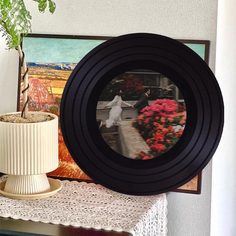 Sunset Romance Vinyl Ornament: Personalized Home Decor Gift