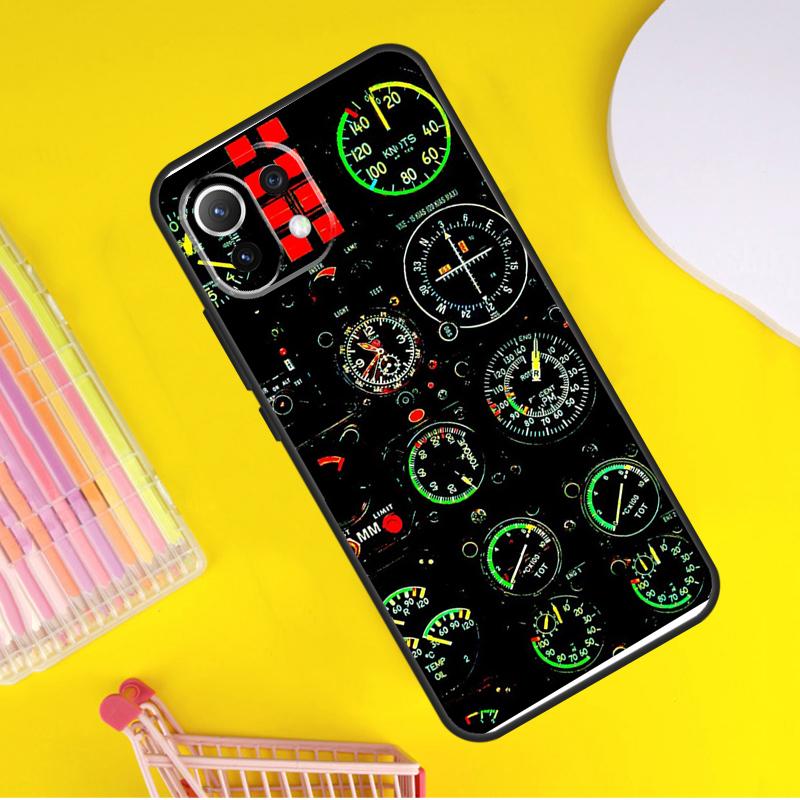 

Aviation Airplane Instrument Cover For Xiaomi 14T Pro 11T 12T 13T 13 14 Ultra POCO X7 Pro X3 X5 F3 F5 F6 M6 X6 Pro Case Xiaomi 14T Pro