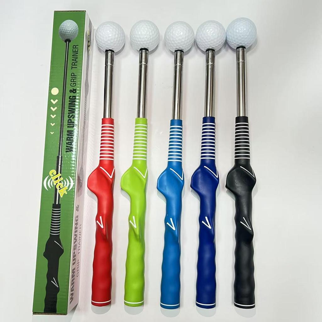 Left-Handed Telescopic Golf Swing Trainer for Beginners