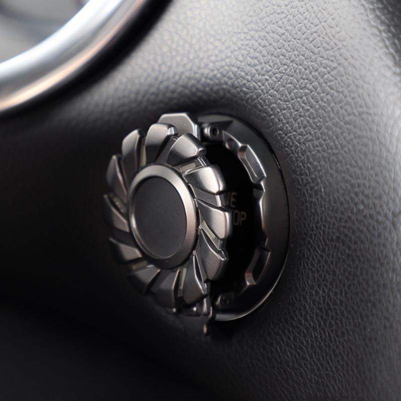 Decorative Engine Start Stop Button Covers Shield Night Glow Easy to Install Add Unique Touch to Car Interior