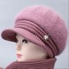 Winter Senior Hat Knitted Casual Warm Wool Hat
