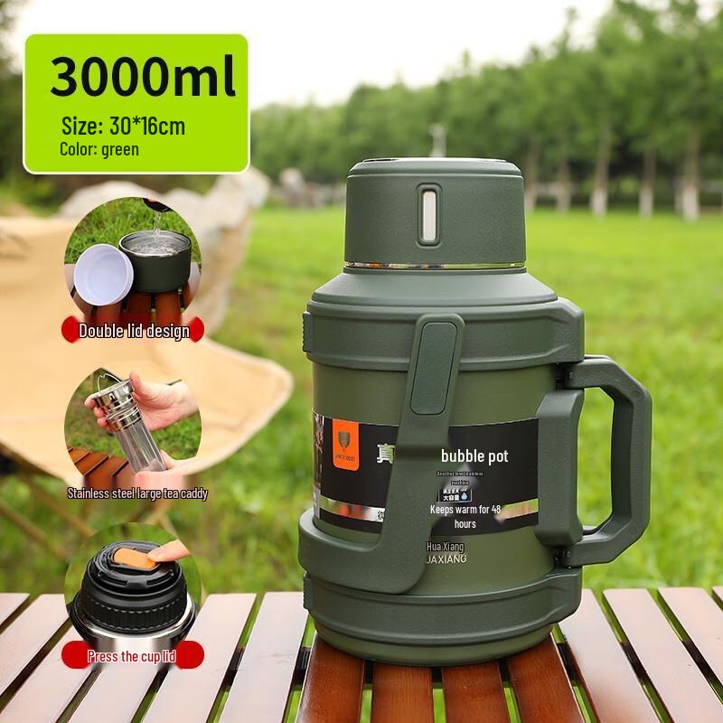 HOAOR Large Capacity Portable Insulated Vacuum Flask