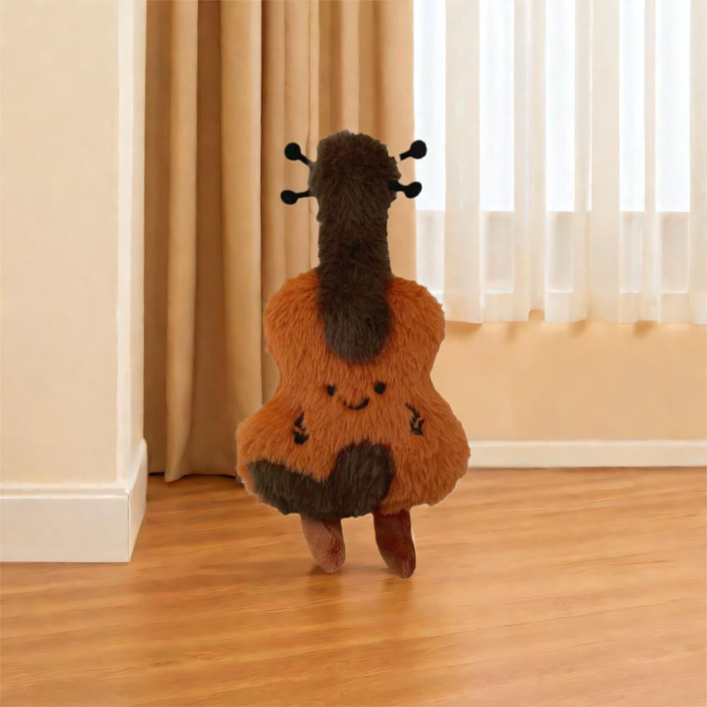 New Plush Violin Keychain Kawaii DIY Backpack Pendant Cartoon Gift Keyring