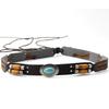 Fashion PU Cowhead Belt Adjustable Handwoven Hat Decoration Handmade Hats Bands Men