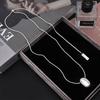 Yuan You Silver Dove Egg Teardrop Pendant Necklace - Versatile, Fashionable Sweater Chain