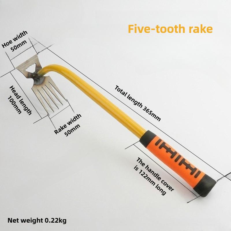 Garden Weeder Rake Portable Multi-purpose Rakes 5/6/8/11 Tooth Agriculture Loosing Soil Weeding Rake Household Manual Tools
