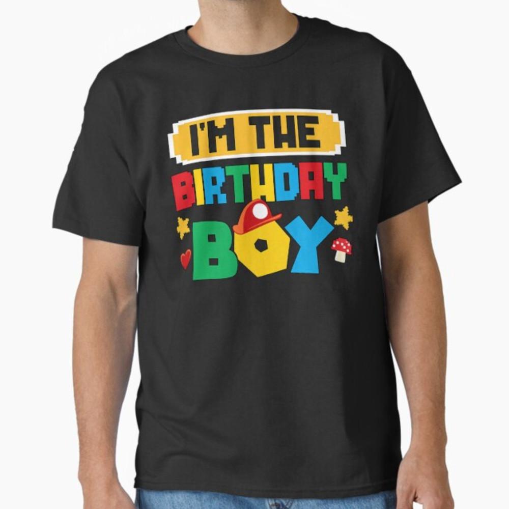 I m The Birthday Boy Bday Party Video Gamer Pixel Number T-Shirt Unisex T-Shirt S