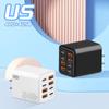 240W Gan Usb C Charger 8 In 1 Fast Charging Phone Charger Power Adapter For Eu/Us/Uk Plug Wall Charger