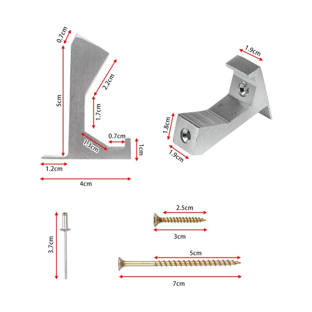 6PCS Squeaky Floor Repair Kit Designed for Subfloors 58 Inch or Thicker Aluminum Tool with Double Hole Nail Fixing System