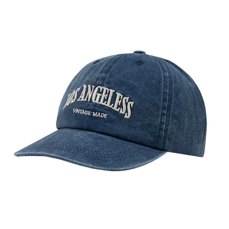 Old washed denim baseball cap deep top retro wide brim hat children spring and autumn season show face little peaked cap man