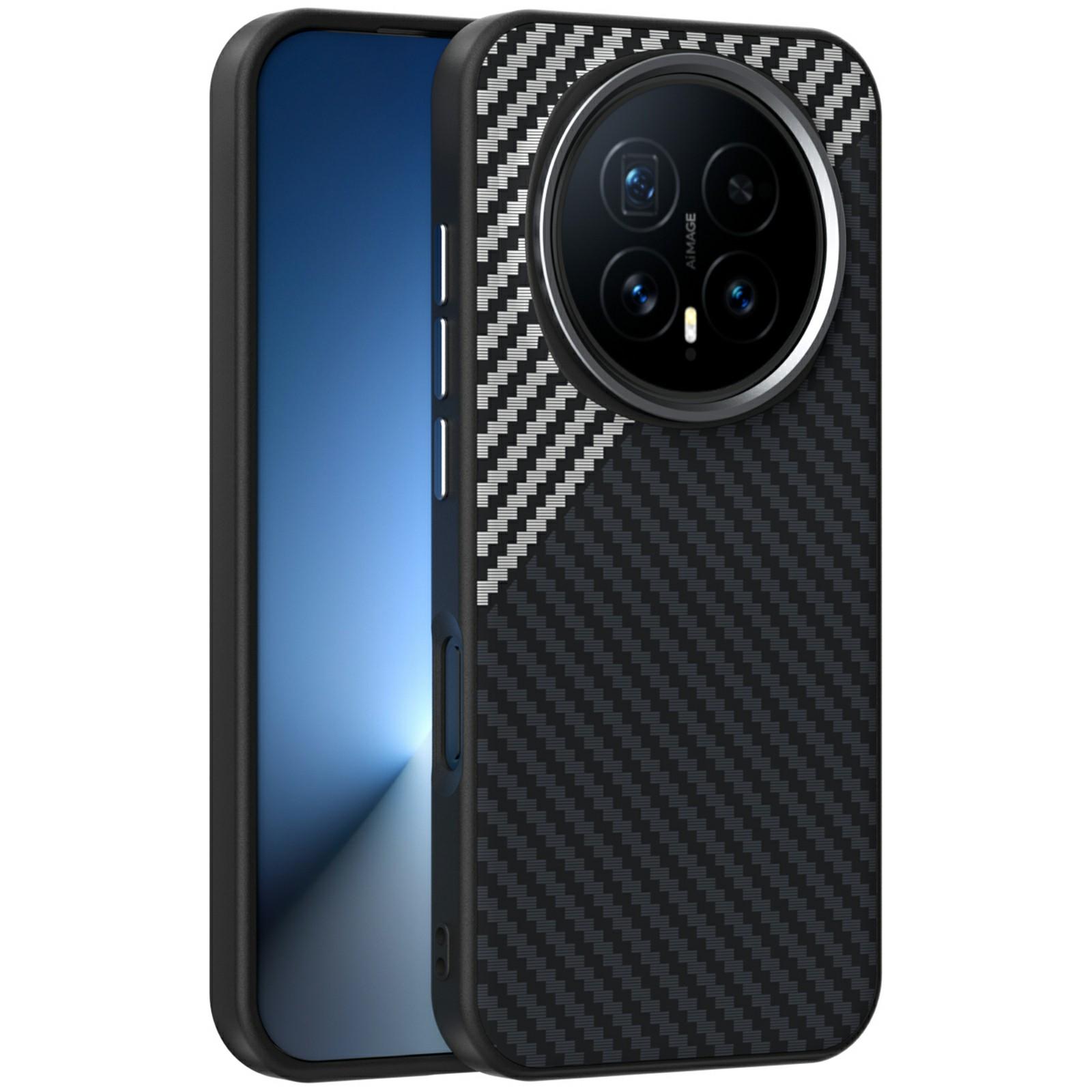 ABEEL For Honor Magic8 5G Magnetic Case Carbon Fiber Texture Phone Back Cover