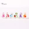 Healing Desktop Figurines 2Pcs Christmas Mini Snowman Figurines, Winter Tiny Resin Decoration, Xmas Micro Holiday Gift Box Fillers Landscape Ornament