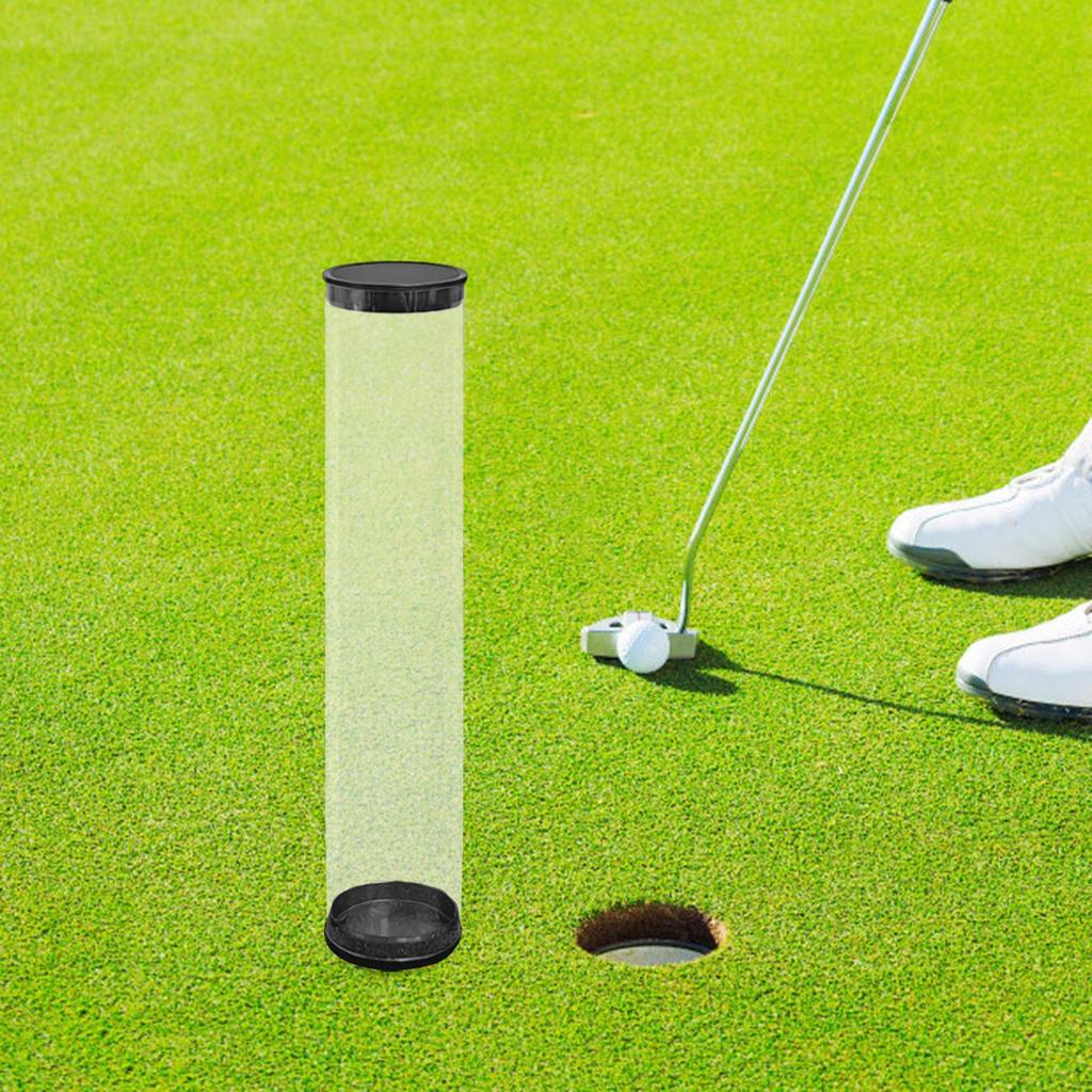 Golf Ball Storage Tube Anti Scratch Collectible Transparent Round Case