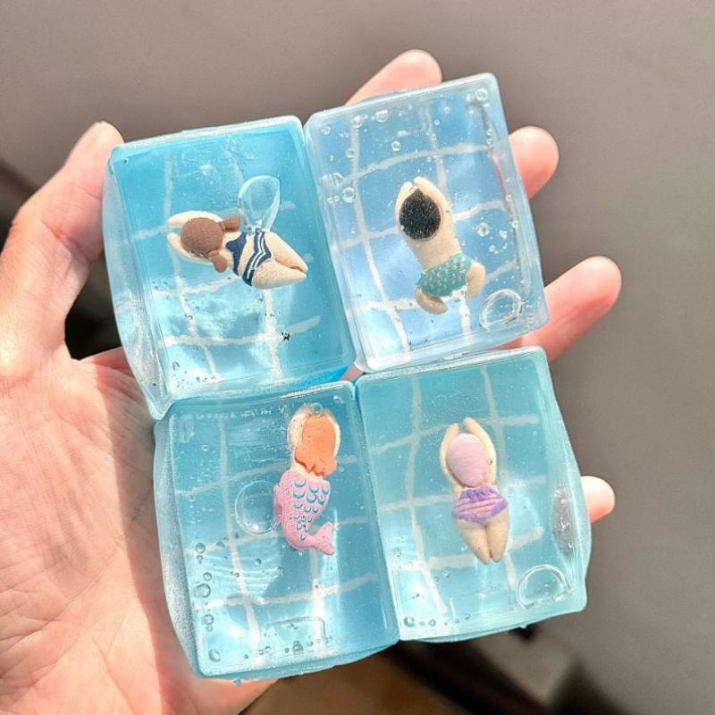 1Pc Swimming Pool Squeeze Toys Maltose Stress Relief Slow Rebound Antistress Toy Squishy Stress Reliever Toys
