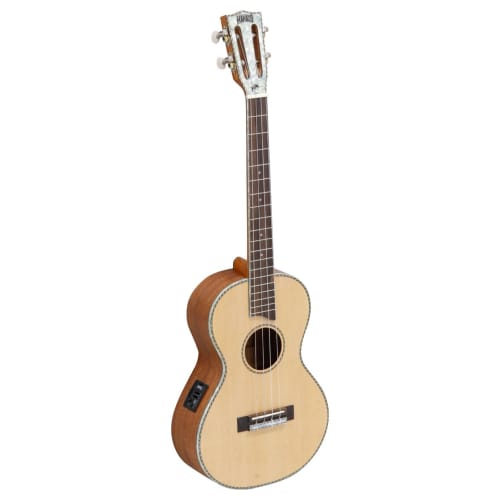 MAHALO Pearl Series Baritone Ukulele with Solid Sitka Spruce Top and Pickup, MP4E
