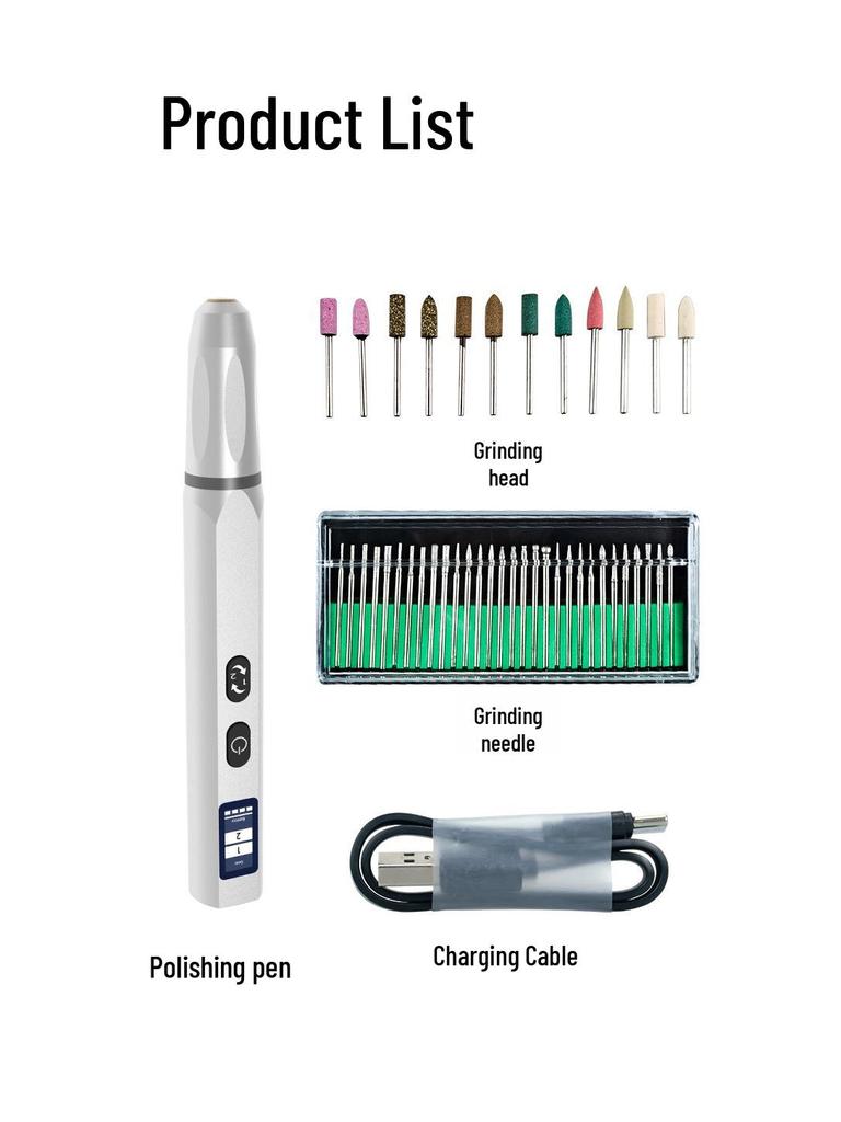 42-in-1 Portable Mini Grinder & Engraving Tool - Lithium Battery Powered for Nail Art, Carving, Polishing, and Engraving