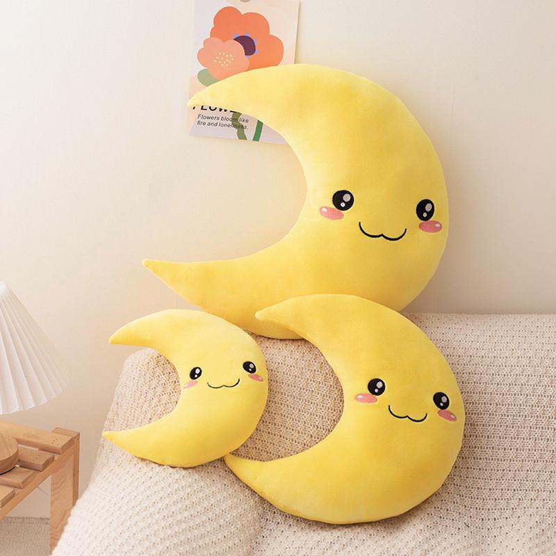 Gemütliches Weiches Mondkissen Plüschkissen Für Kinder Mit Niedlichem Tierdesign Ideal Für Sofa Oder Bett
