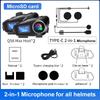 Q58-MAX Motorcycle Helmet Intercom Headset Bluetooth 500M Waterproof Moto Interphone with LED Light Flashlight Music Sharing