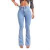 Women's Slim Stretch Fashion Light Colour Flare Jeans