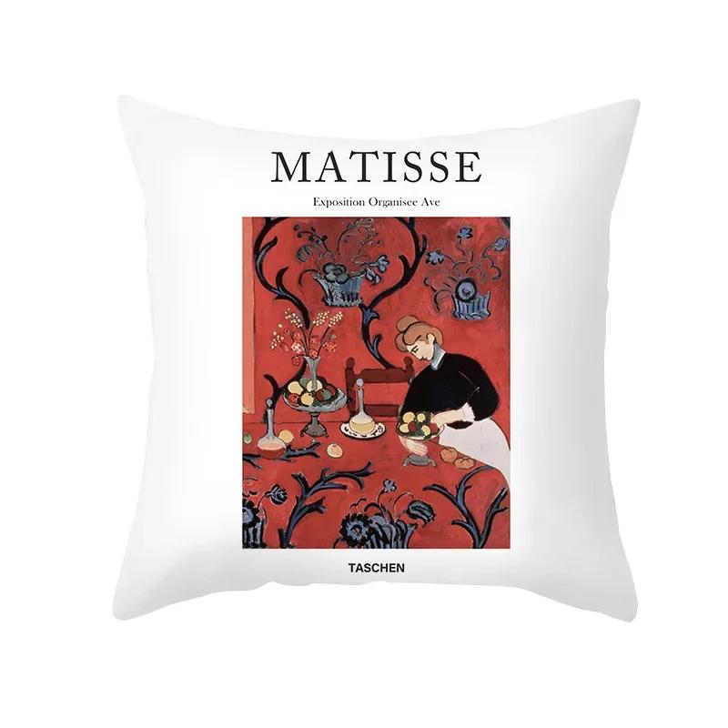 Obliečka na vankúš Portrét Maľba Poťahy na vankúše Slávna Maľba Matisse Dekoračný prehoz S Obývacia izba Domáca dekorácia x