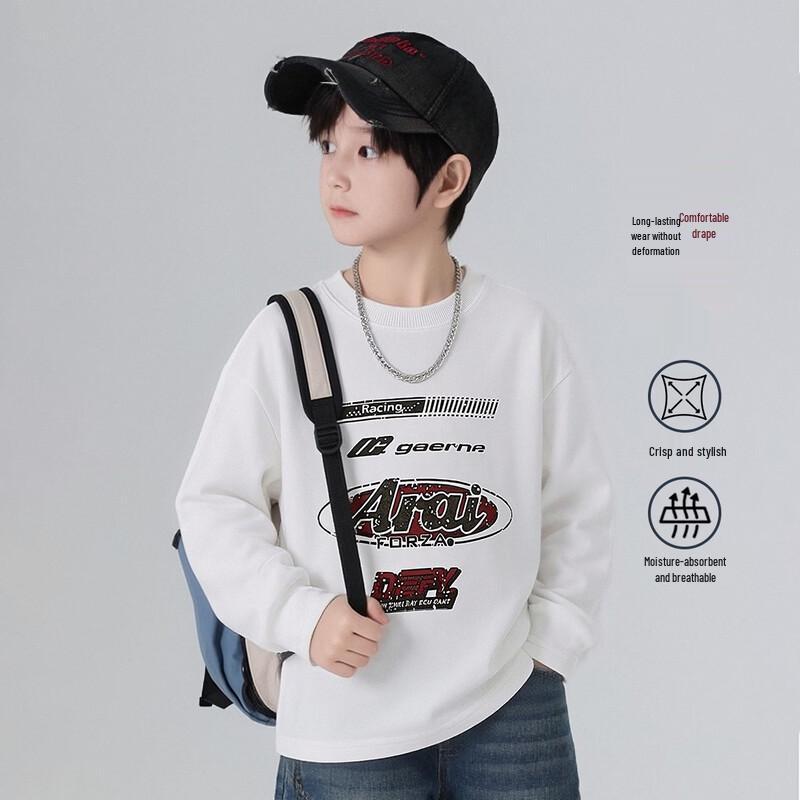 Boys' Cotton Blend Long Sleeve T-Shirt