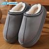 New Fashion Fluffy Platform Slippers for Women Winter Plush Warm Cotton Shoes Woman Comfort Non Slip Unisex Home Slippers