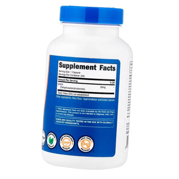 Dehydroepiandrosteron, DHEA 25, Nutricost (72647003)