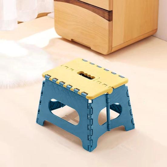 Folding Step Stool Ultralight Good Load-bearing Not Easily Deformed High Stability with Hidden Handle Heavy-Duty Step Stool Folding