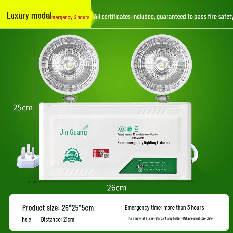 LED-Notleuchte & Rettungszeichen - Superhell, Zwei-in-Eins für Stromausfälle