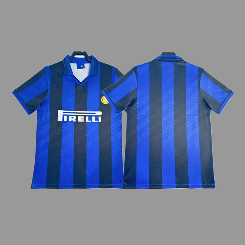 Inter Retro Jersey Football Jersey Classic Baggio Ronaldo Zanetti Figo Adriano Jersey