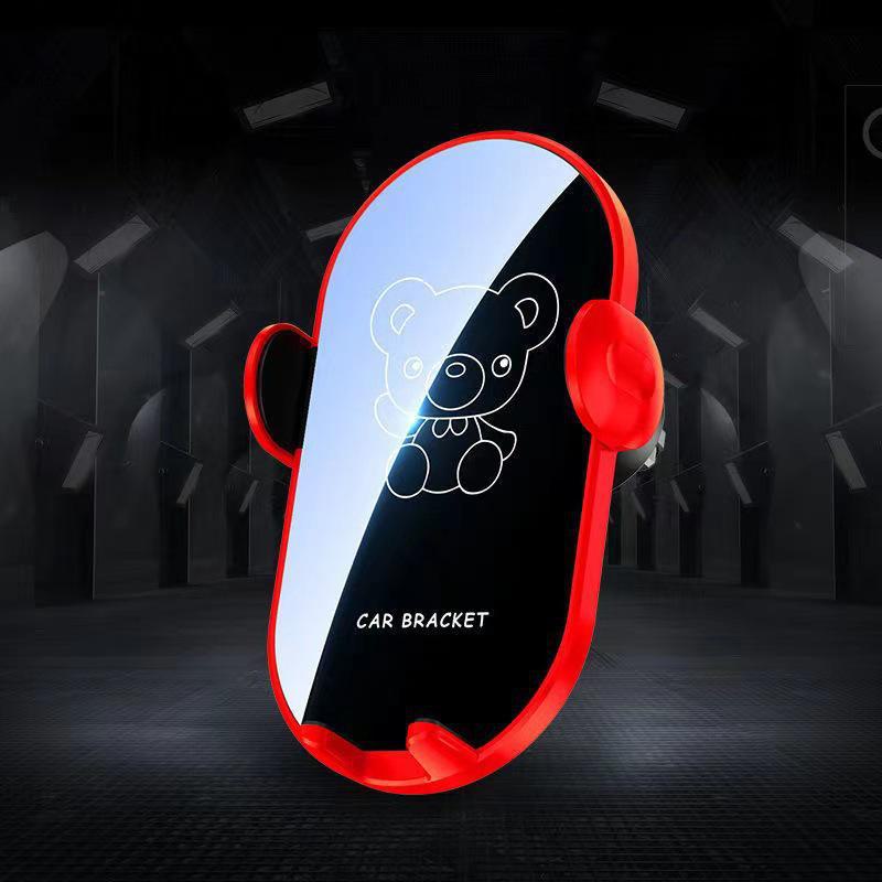 

Милий мультяшний автомобільний тримач для телефону для вентиляційного отвору - підтримка багатофункціональної навігації Large Hook чорний