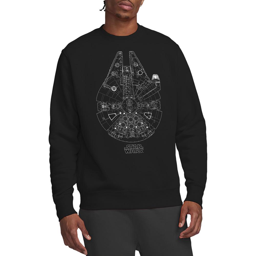 Star Wars Unisex Adult Millenium Lines Sweatshirt