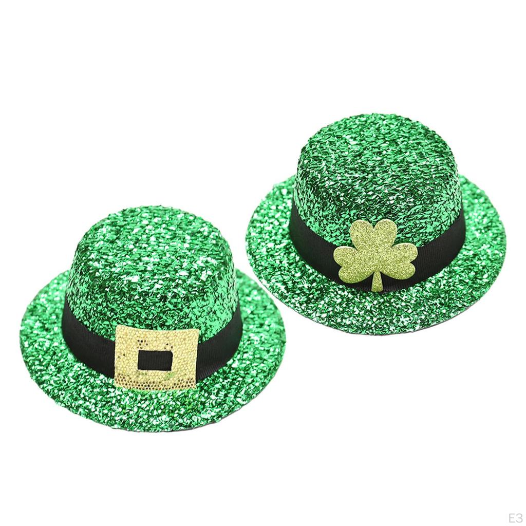 Festive Green Hat Hair Clip for St. Patrick's Day Celebration