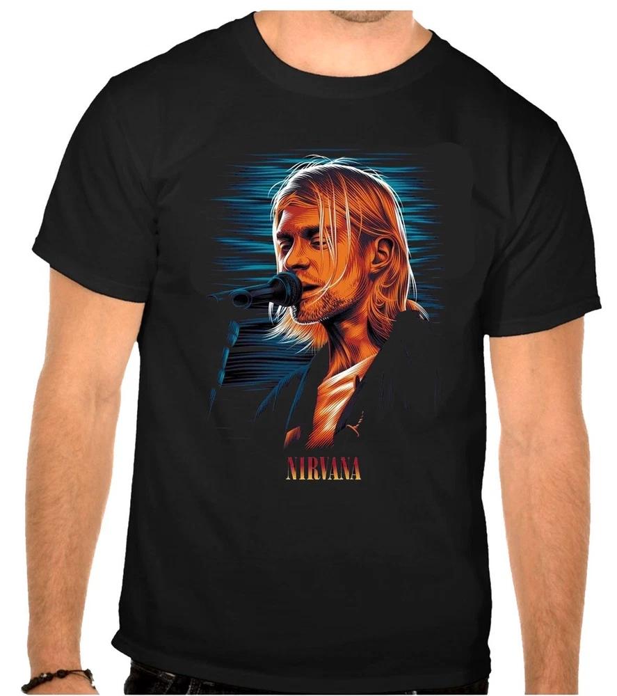 Kurt Cobain Nirvana Rock Music Logo Black Kids TShirt 1201 KidsHandmade S
