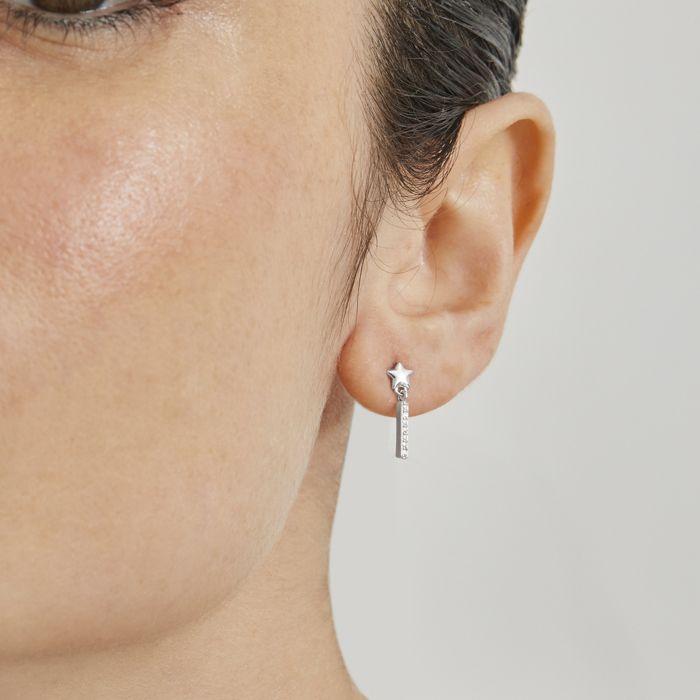 Pendientes - ESSENTIALS - Nelan - Argent 925 - Oxyde de zirconium - Argenté