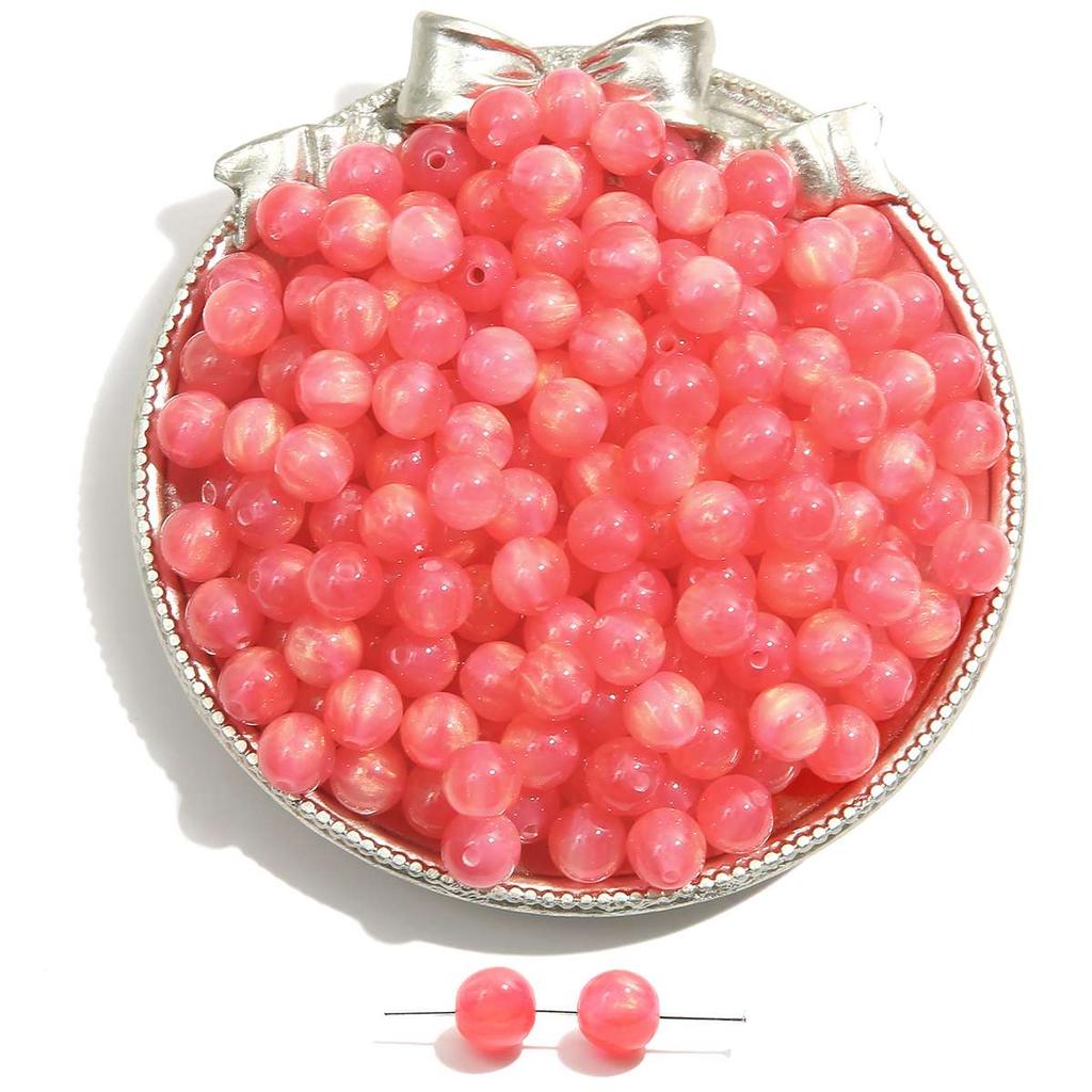 10-50Pcs Handmade Resin Beads Gold Foild Cat's Eye Beads for Necklace Bracelet Earring Jewelry Making Beads