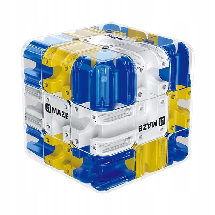 Kostka Łamigłówka Rotacyjna 3D Labirynt Metalowa Kulka Gra Logiczna Cube