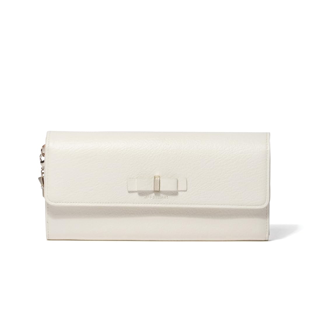 

Jill Stuart Misty Wallet, Grosgrain Ribbon, Vintage Style, Slim Fit, JSLW4CT1, White