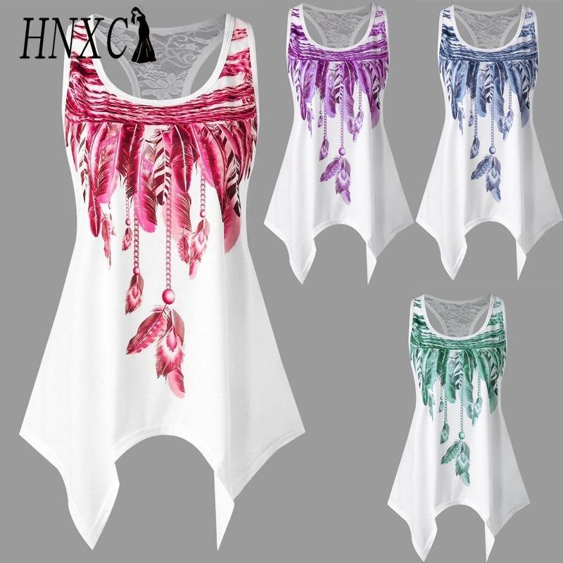 HNXC Women's Fashion Casual Sleeveless U Neck Blouses & Shirts