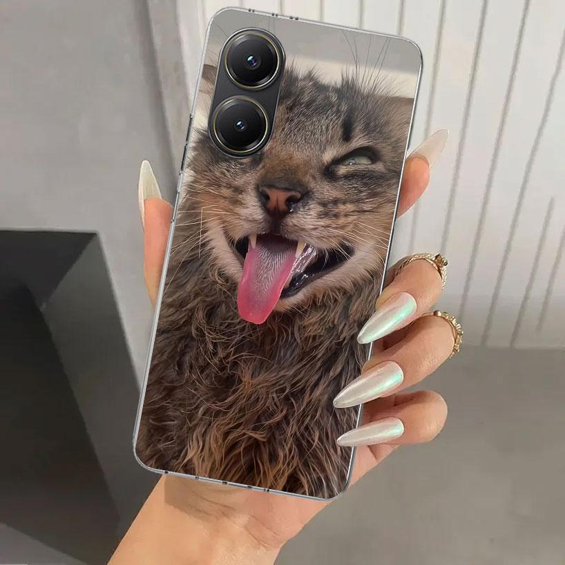 Pet Cat Funny Memes Phone Case for Xiaomi Poco X5 X6 X7 Pro F7 Ultra M7 Redmi 15 15C 13 13C 12 12C 10 10A 10C 9 9A 9C 9T Shell P