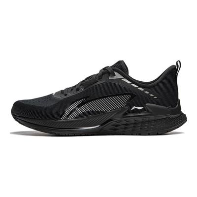 Li Ning Wygodne Oddychające Amortyzujące Odporne na Ścieranie Niskie Buty do Biegania Męskie Trampki Czarne ARBU003-2