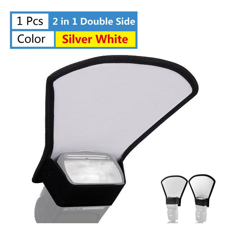 

Camera Flash Diffuser 3 in 1 Flash Softbox Double-sided Photo Light Reflector for Canon Cameras Foldable Speedlite difusor flash