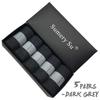 5 Pairs/Lot Socks Men Dress Wedding Cotton Solid Color Black Brand Fashion Breathable Casual Meias Male Sock Gift