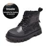 Children's British Style Velvet Ankle Boots Soft Sole Leather Boots