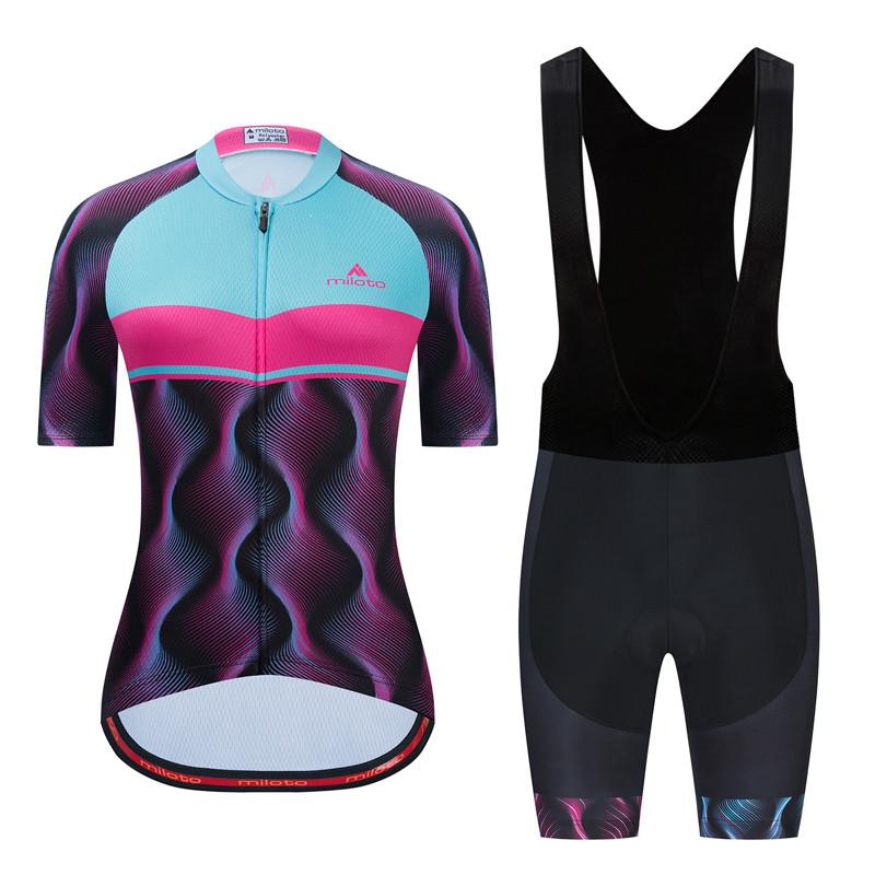 Team Cycling Jersey Set for Women, MTB Bike Clothing, Racing Bicycle Clothes, 2026 Summer Breathable Cycling Suit Set