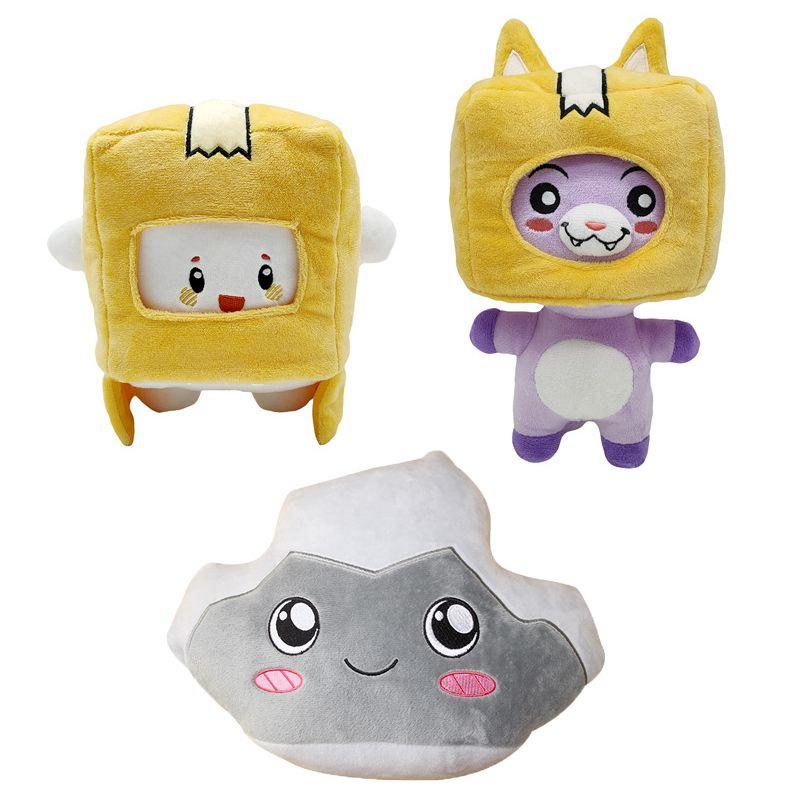 Lankybox Boxy Foxy Rocky Plush Soft Stuffed Toy Kid Game Figure Plushie Doll