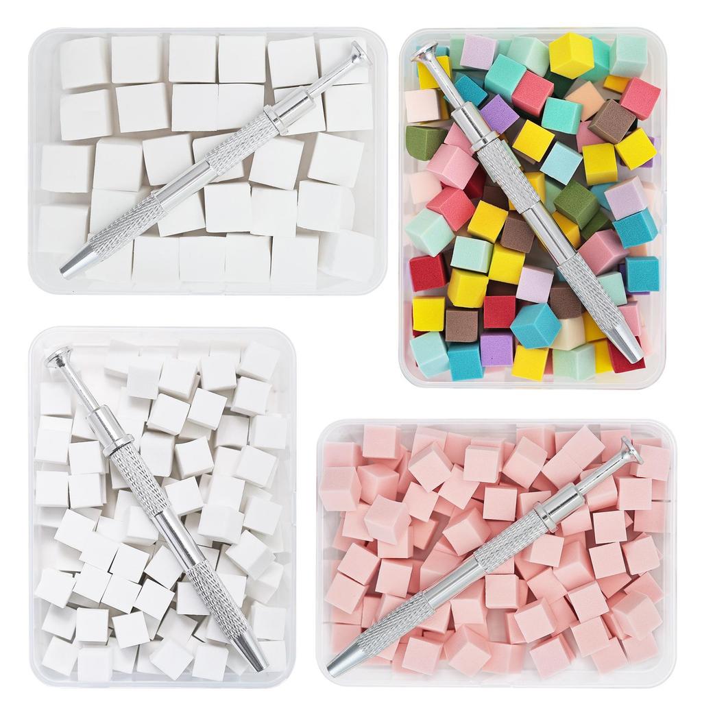 Mini Gradient Blush Nail Sponge: Non-Stick Multi-Sided Tool for Nail Art