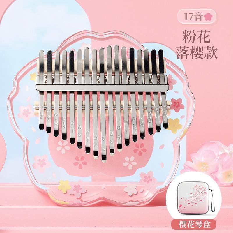 Crystal Thumb Piano 17 Tone Kalimba Acrylic Thumb Piano Finger Pianoforte Musical Instruments