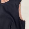 Jil Sander Navy Navy Wool Blend Sleeveless One-piece Dress 36 NavyUsed
