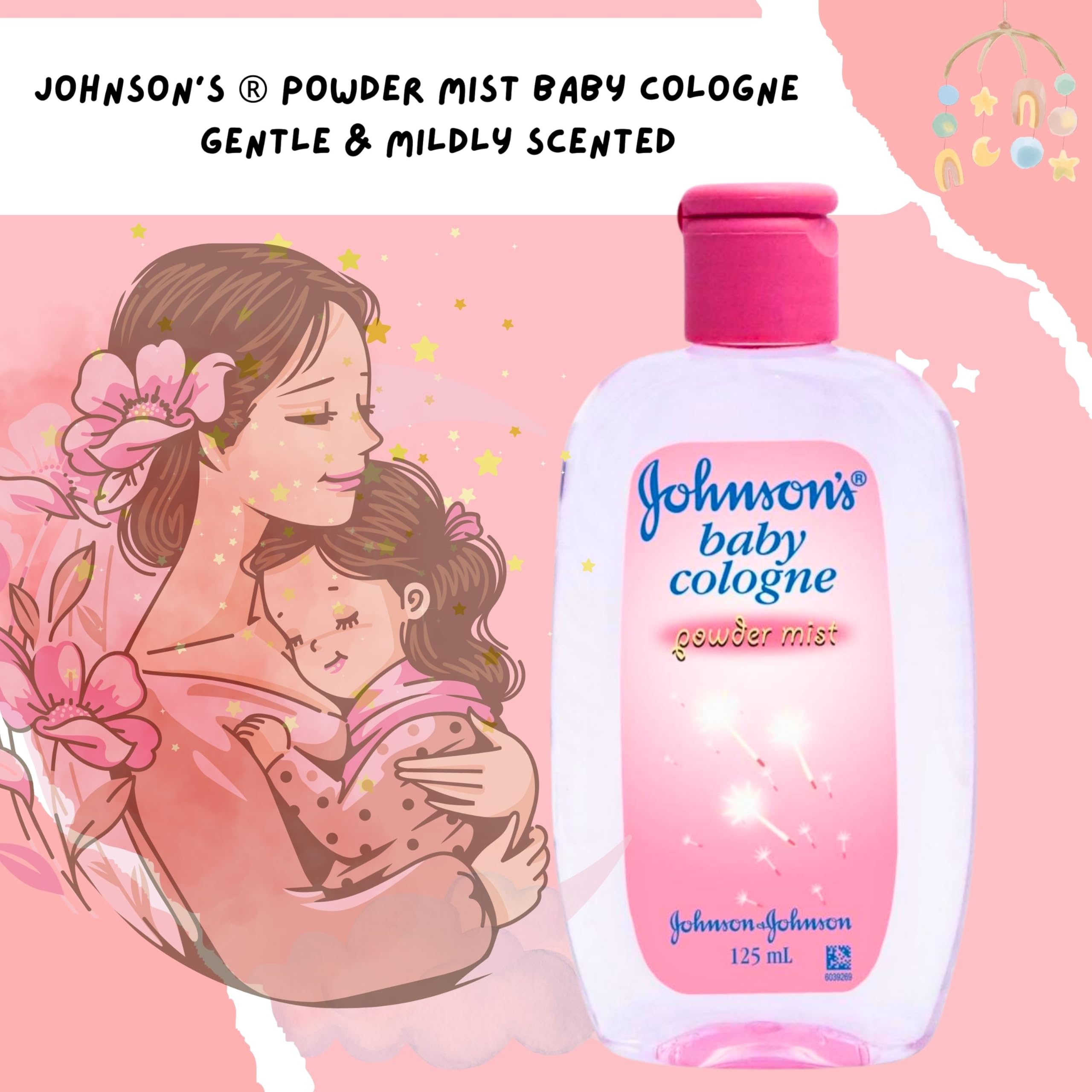 Johnsons Baby Cologne Pulvera Smidzinātājs 125ml